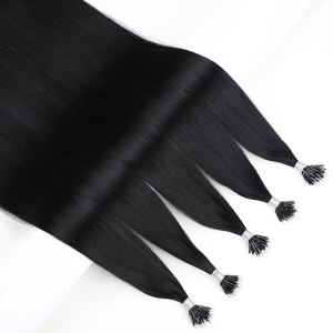 Jet Black Nano Ring Hair Extensions 1g/Strand 100g 100% Remy Human Hair