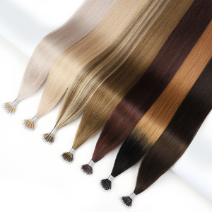 14 Inch Easy Apply Affordable Nano Ring Hair Extensions with Tiny Bonds for Longer Hair