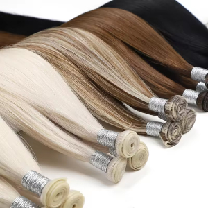 14 Inch 50g Genius Weft Hair Extension 100% Premium Quality Virgin Remy Hair