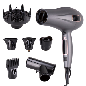2200W DC Motor Hair Dryer | LED Touch Screen & Multi-Styling Attachments