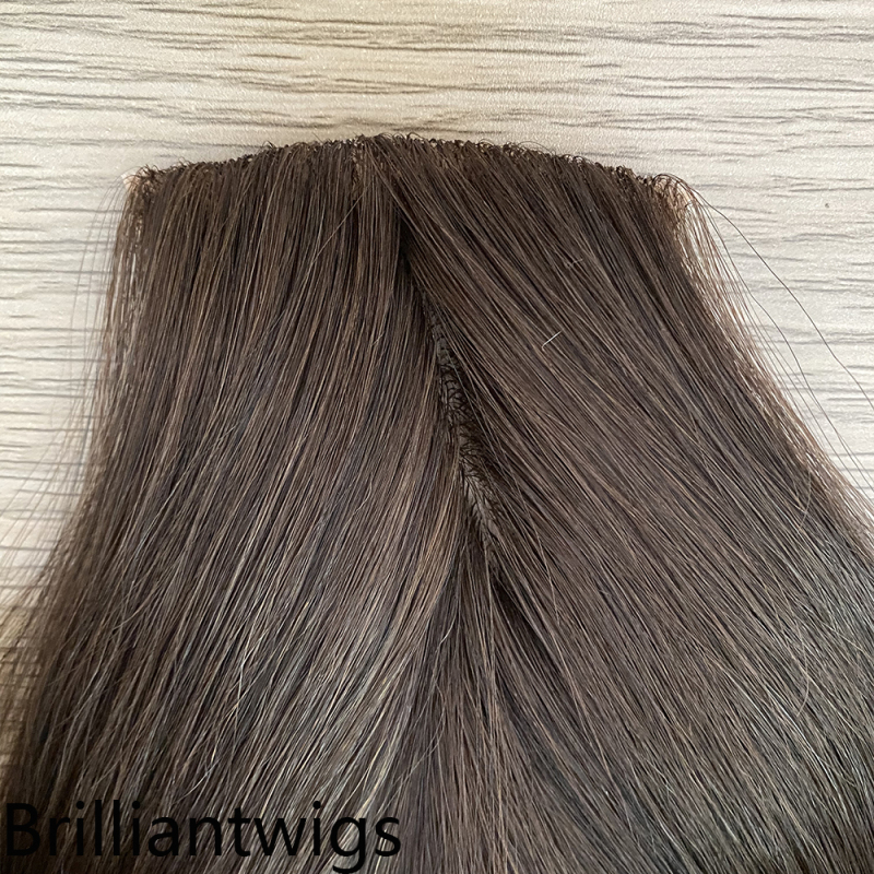 5.5x2.75" Silk base human hair topper