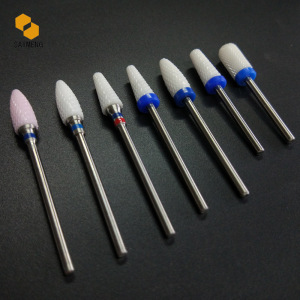 Saimeng Popular Used Ceramic Nail Drill Bit For Nail Cuticle Clean 3/32" (2.35 mm) Shank