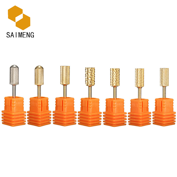Saimeng high quality color coated nail drill bit 2.35mm shank for nail polish