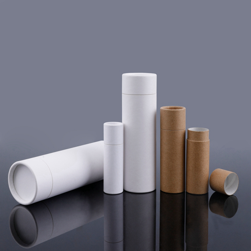 Kraft Paper Tube High Quality 18 inch Biodegradable Luxury Cosmetic Paper Roll Kraft Paper Tube With Lid