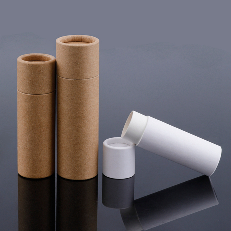 Kraft Paper Tube High Quality 18 inch Biodegradable Luxury Cosmetic Paper Roll Kraft Paper Tube With Lid