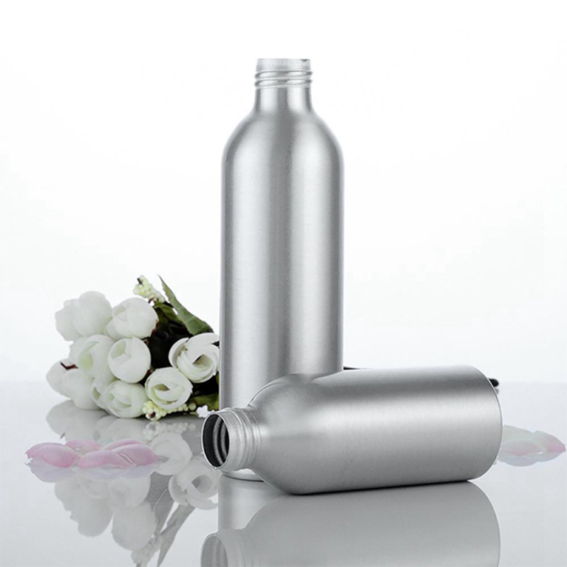 Aluminum bottle 30ml 50ml 100ml 120ml 150ml 200ml 250ml Empty metal aluminum beverage bottle with metal screw cap