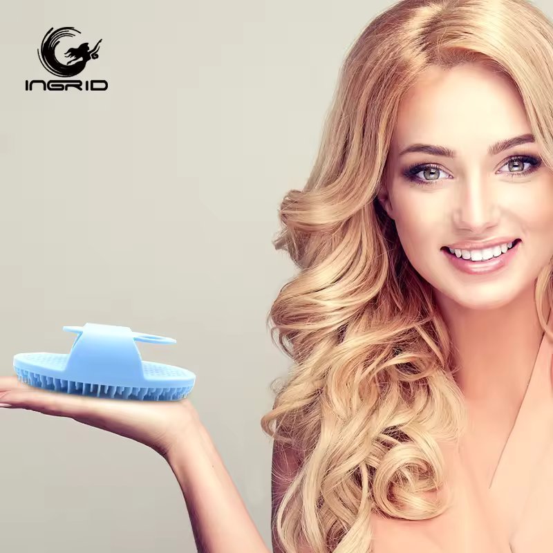 Hot Sale Hair Washing Comb Body Shower Brush Silicone bath scrub Head Massager Shampoo Scalp Massage Brush