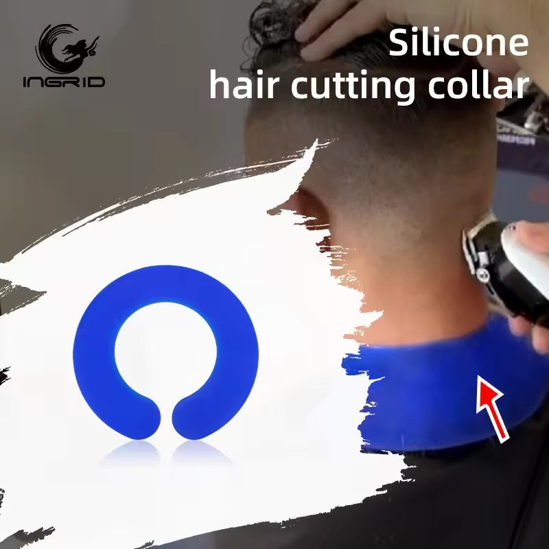 professional barber shop tools silicone hair cutting cape hairdressing shawl collar silicone