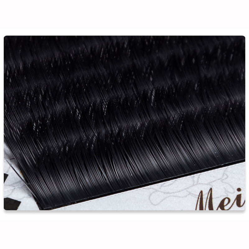 Russian Magnetic Flat Lash V Shape Silk Mink Volume Fan Lashes Curl Individual Extension Eyelashes Extension