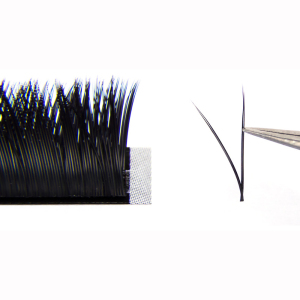 Russian Magnetic Flat Lash V Shape Silk Mink Volume Fan Lashes Curl Individual Extension Eyelashes Extension