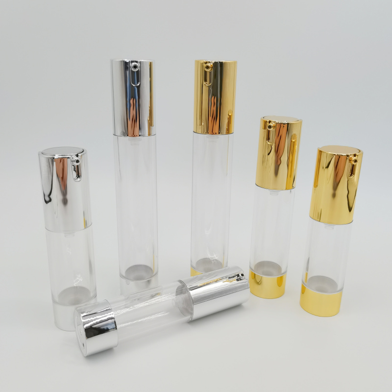Hot Sale 15ml 20ml 30ml Slim Design Airless Pump Bottle For Cosmetic Packaging
