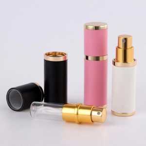 5ml Luxury Perfume Bottle Zinc Alloy WIth Leather Heavy Weight XY704 Metal Alloy Perfume Bottle