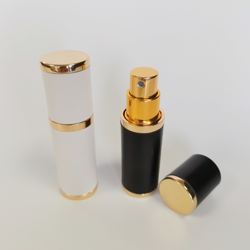 5ml Luxury Perfume Bottle Zinc Alloy WIth Leather Heavy Weight XY704 Metal Alloy Perfume Bottle