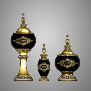 2020 new design fashion crystal brass incense burner 