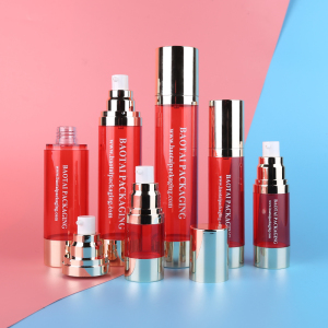 Colored Cosmetics Packaging Airless Bottle