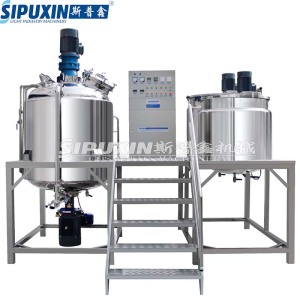 1000L Cosmetic Vacuum Homogenizing Emulsifier for body lotion care products