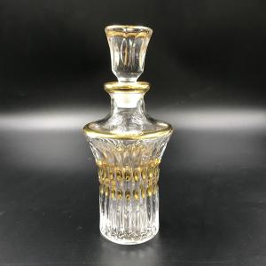 150ML New Arrival Fancy Crystal Glass Attar Perfume Bottle Display True Gold Painting Decanter 