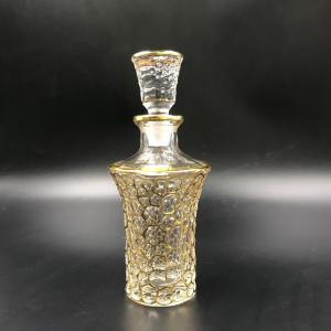150ML Luxury Crystal Glass OUD Oil Decanter With Real Gold Painting Glass Display Bottle 