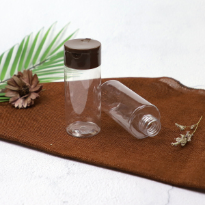 120ml Plastic Cylinder Bottles with Flush Flip-top Cap 