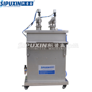 Food grade semi-automatic two nozzles vertical filling machine for Liquid water 