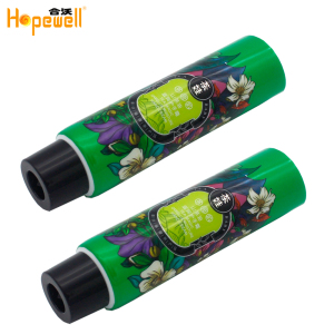 Latest glossy empty hand cream packaging tube cosmetic soft squeeze aluminum barrier laminated tube 
