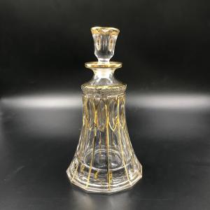 200ML Unique High Polish Crystal Decanter Display Bottle Golden Painting Art glass Decanter For OUD Oil 