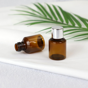 20ml Small Cosmetic PET Bottle Amber Plastic Bottle 