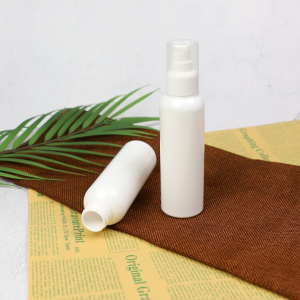 200ml Eco-friendly White Plastic Bottle with Lotion Pump Recyclable