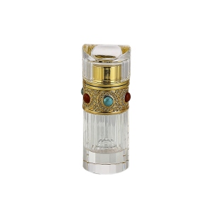 Arabic Style Hot Sale New Design 6ML Hand Made K9 Crystal Essential Oil Bottle 