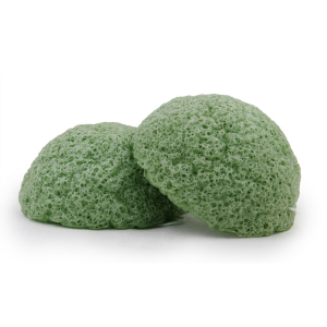 Wholesale green tea konjac facial sponge
