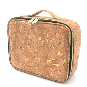 Environmental Natural Cork cosmetic gift packing bag portable and fashion for travel and shopping 