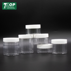 Different Capacity 80ml 100ml 120ml 150ml 200ml 250ml Clear Cosmetic Cream Pet Plastic Jar With PP Lid