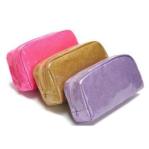 Hot Sale Smooth Glitter Makeup Beauty Bag Cosmetic Travel Bag Any Colors Available 