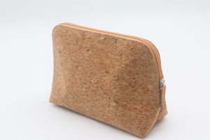 Natural Cork material ecofriendly cosmetic bag travel portable packing 