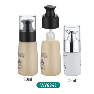 30ml New design luxury cosmetic glass bottle with pump packaging 