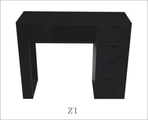 Z1 Black Glasses Pedicure Medicure Desk/Technician Table