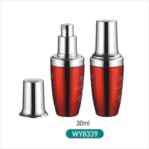 New design red luxury glass cosmetic dropper bottles 30ml wholesale 
