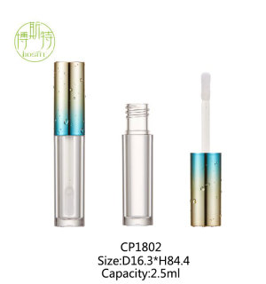 Small lip gloss bottle with elegent decoration