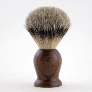 FS-MS20-EW10, MANCHURIAN Silvertip badger Shaving Brush with Natural Ebony handle, Knot size 20mm