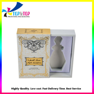 Custom Arab styple Rigid Drawer Perfume Box with Insert