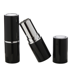Traditional round plastic cosmetic lipstick case for wholesale 