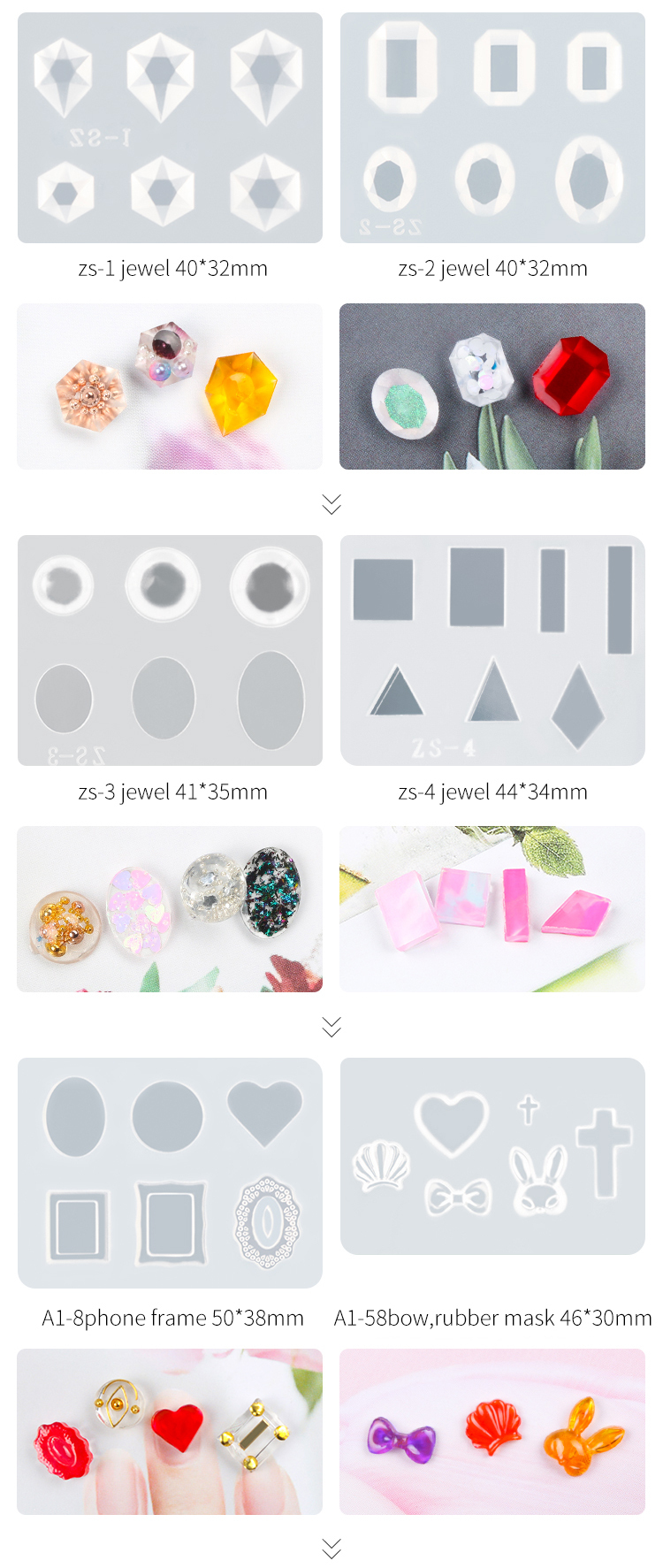 Hot sale 3D DIY Mold Gel DIY Jewelry And Diamond Molded Gel With Silicon Mold UV Gel 