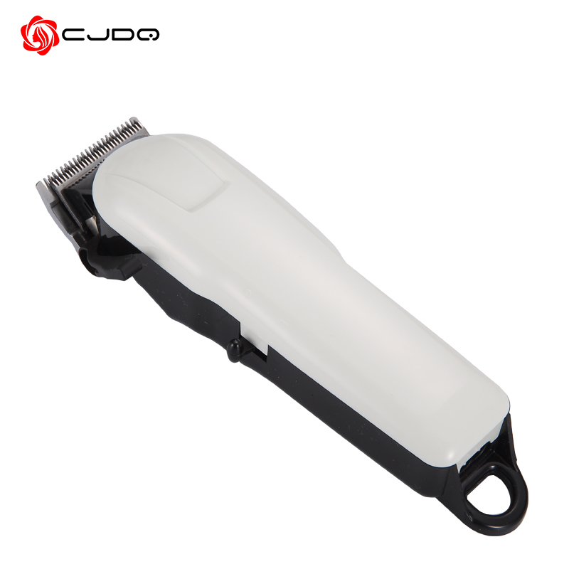 Professional rechargeable hair clipper with transparent cover for barber use