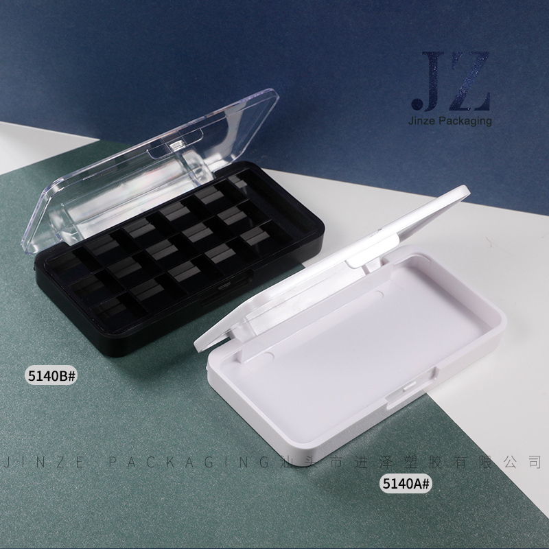 jinze white and black square eyeshadow palette packaging jewellery box 