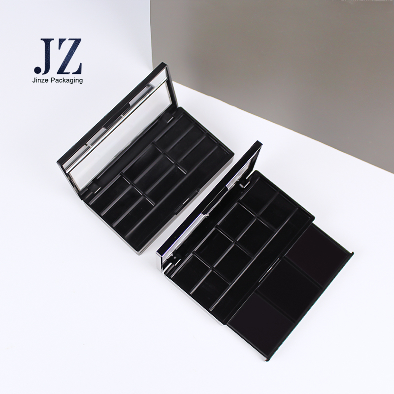jinze multifunction compact powder case empty eyeshadow palettes packaging wholesale 6/11/12 color 