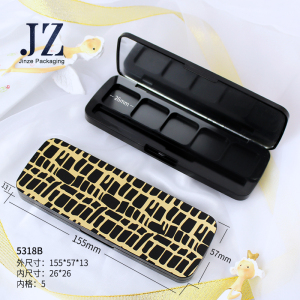 jinze 5 or 8 color eyeshadow case custom pattern makeup pan packaging