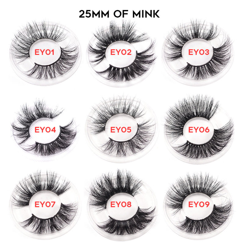 mink lashes3d wholesale vendor 25mm mink eyelash faux mink eyelashes eyelash packaging box custom 