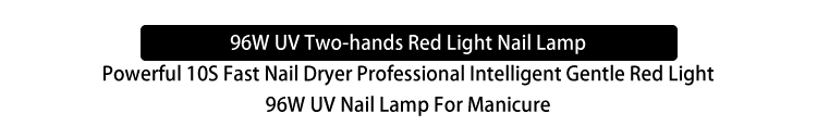 Hot sale 96w strong powerful nails dryer uv led nail lamp