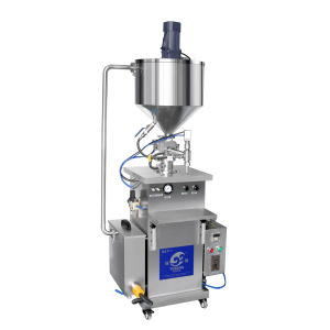 Vertical Type Liquid Filling Machine With Mixer And Hopper