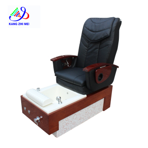 Kangmei Nail Salon Manicure Foot Spa No Plumbing Wooden Base Human Touch Massage Pedicure Chair